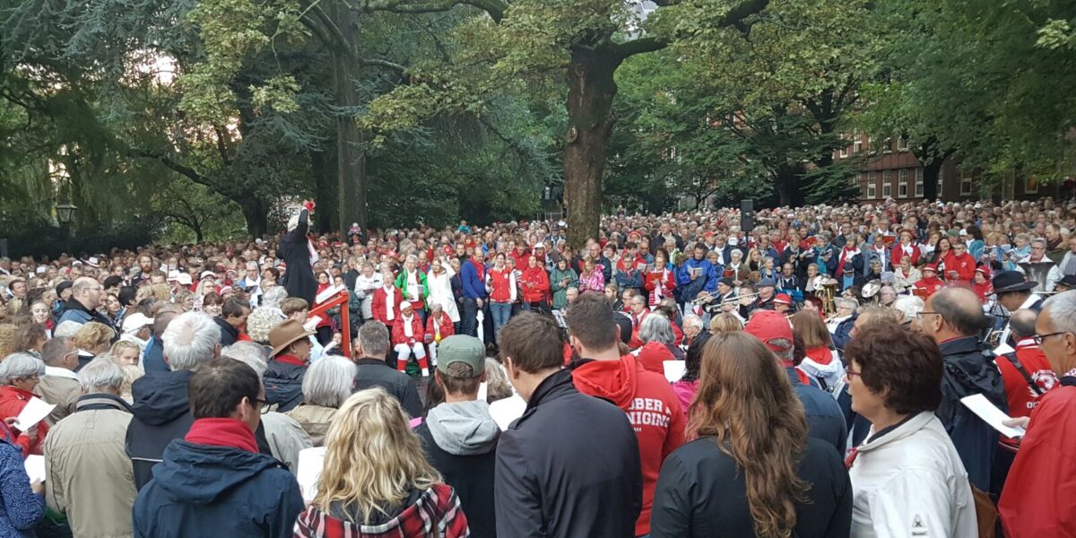 Koraalzang dit jaar niet in Van der Werfpark