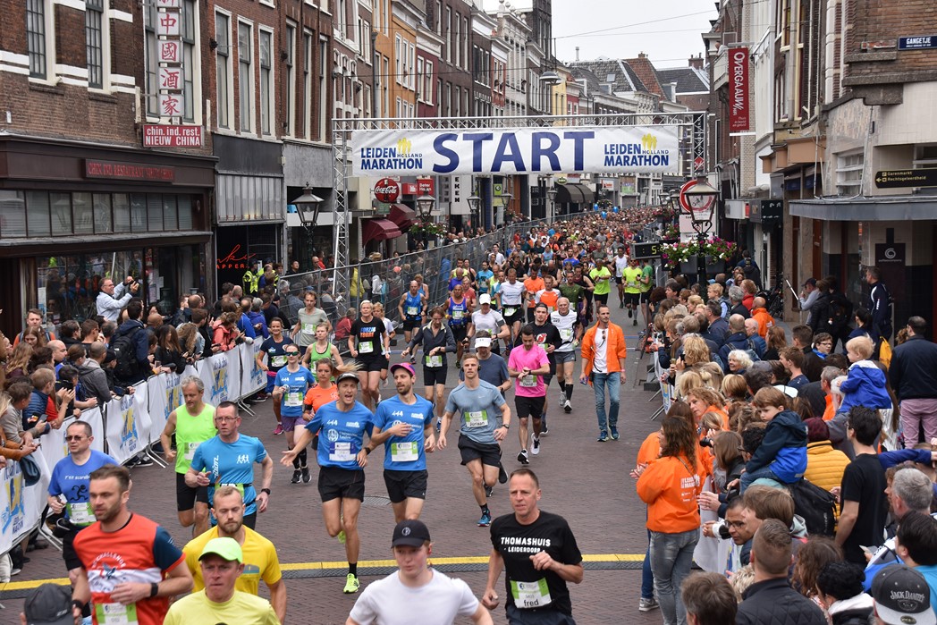 Leiden Marathon in zwaar weer; crowdfunding moet 25.000 euro opleveren