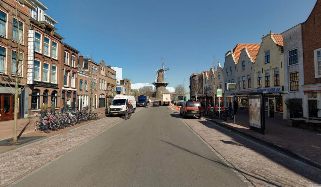 Zicht op nieuwbouw vanaf de Nieuwe Beestenmarkt