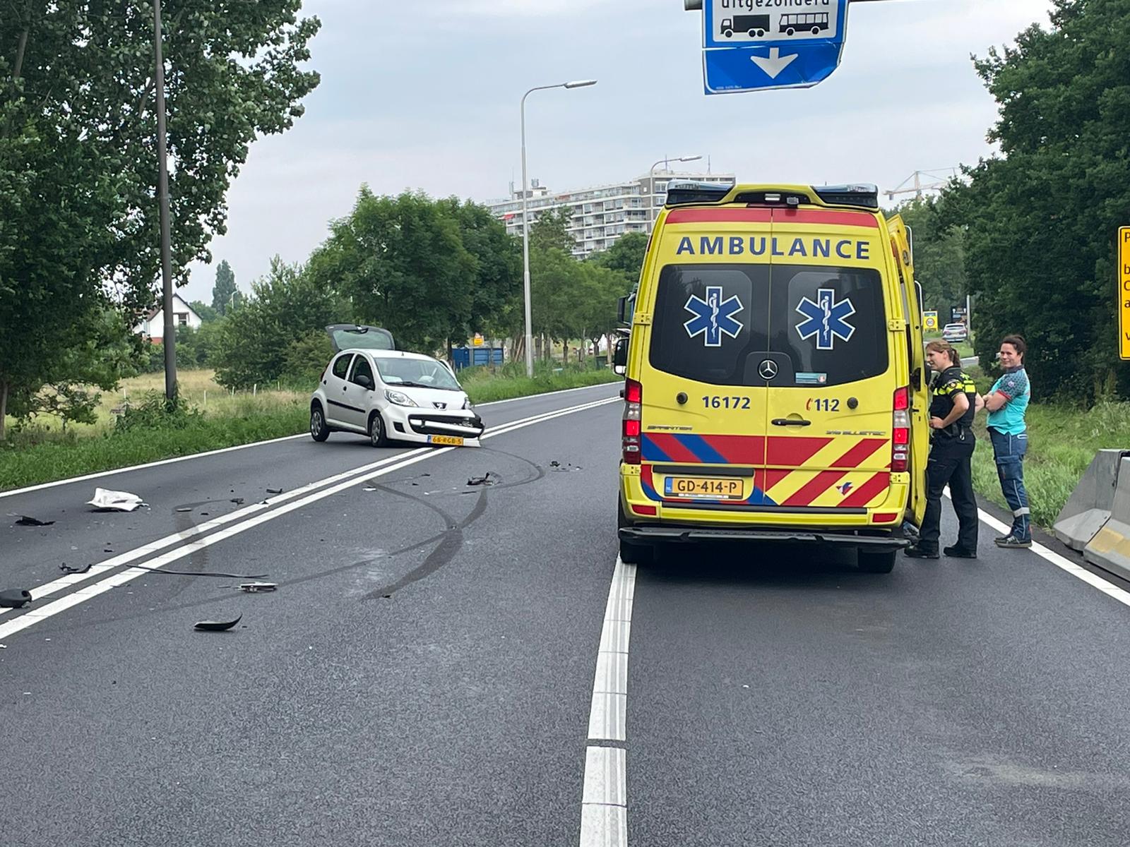 Auto S Botsen Frontaal Op Europaweg Sleutelstad