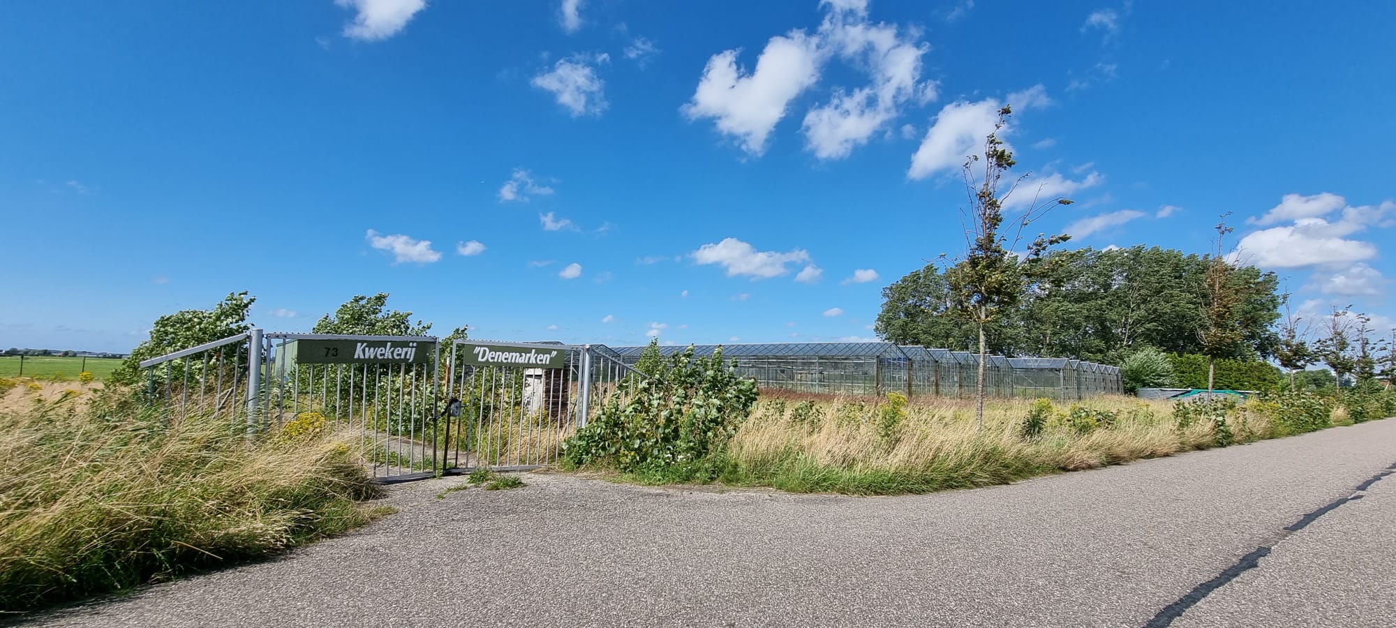 De kassen van de voormalige kwekerij zullen worden gesloopt