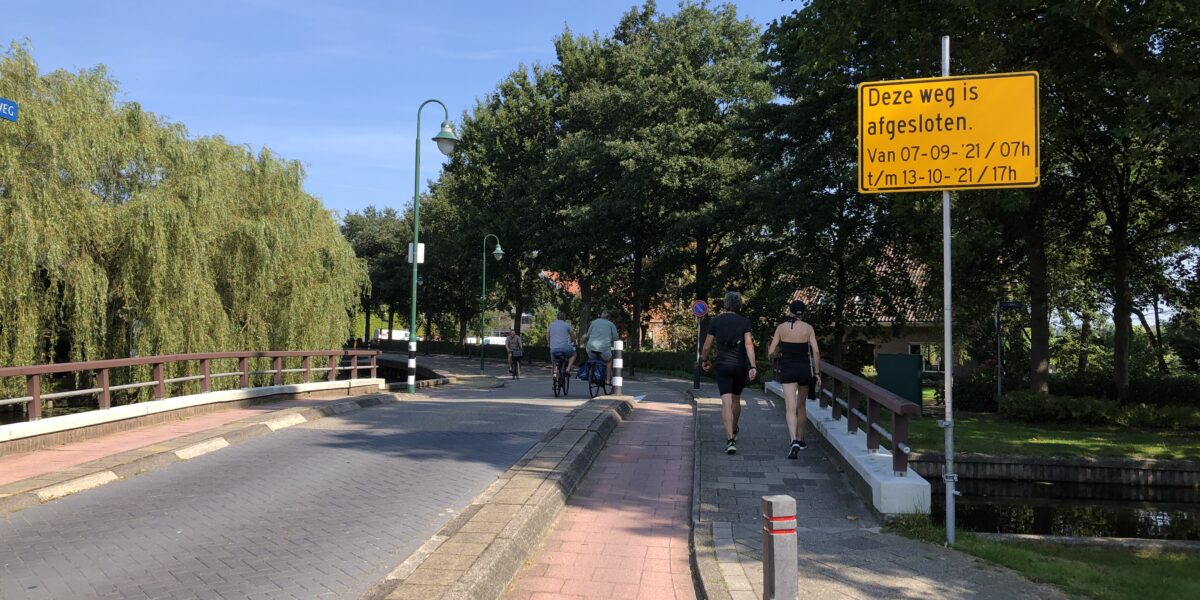 Zoeterwoude krijgt fietsstraat: Noordbuurtseweg maanden dicht