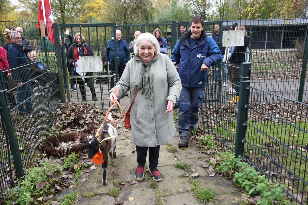 Loes de Blok en geit Dumpie