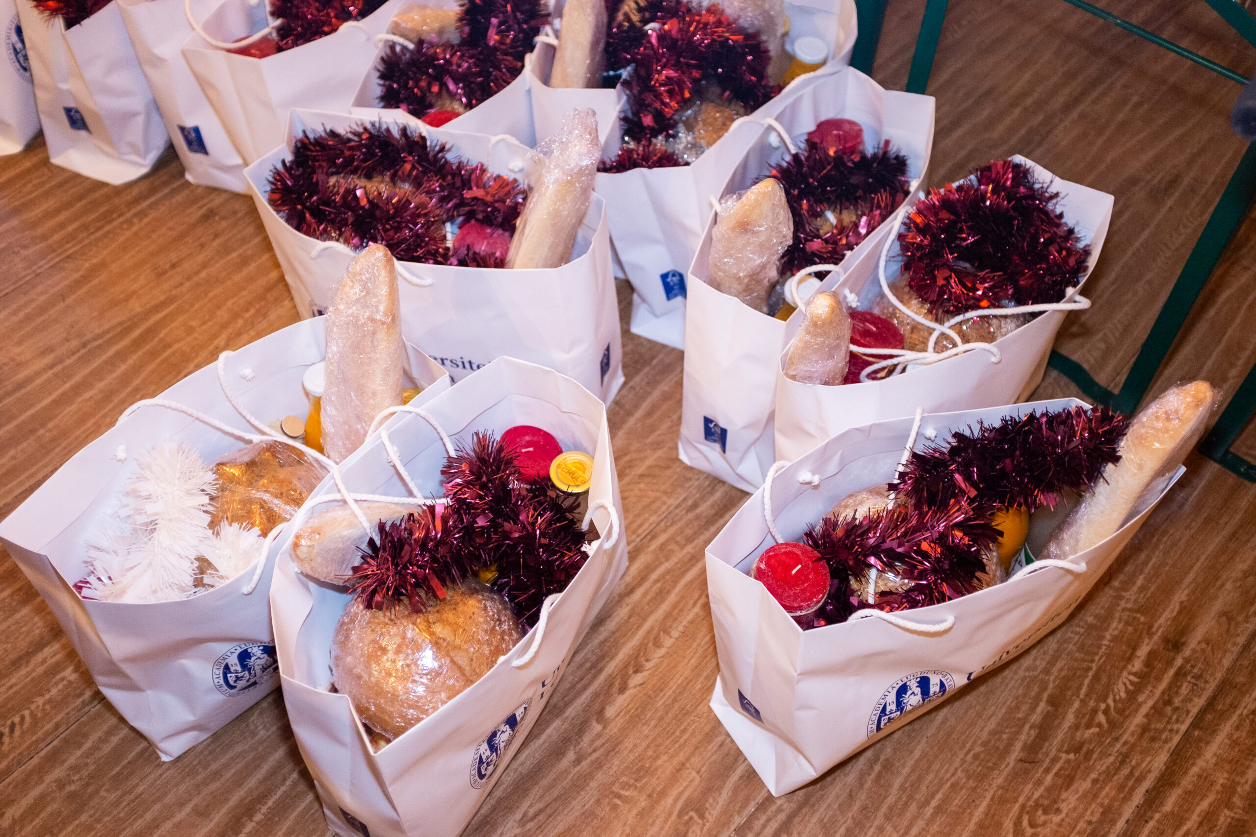 De kerstlunchpakketten