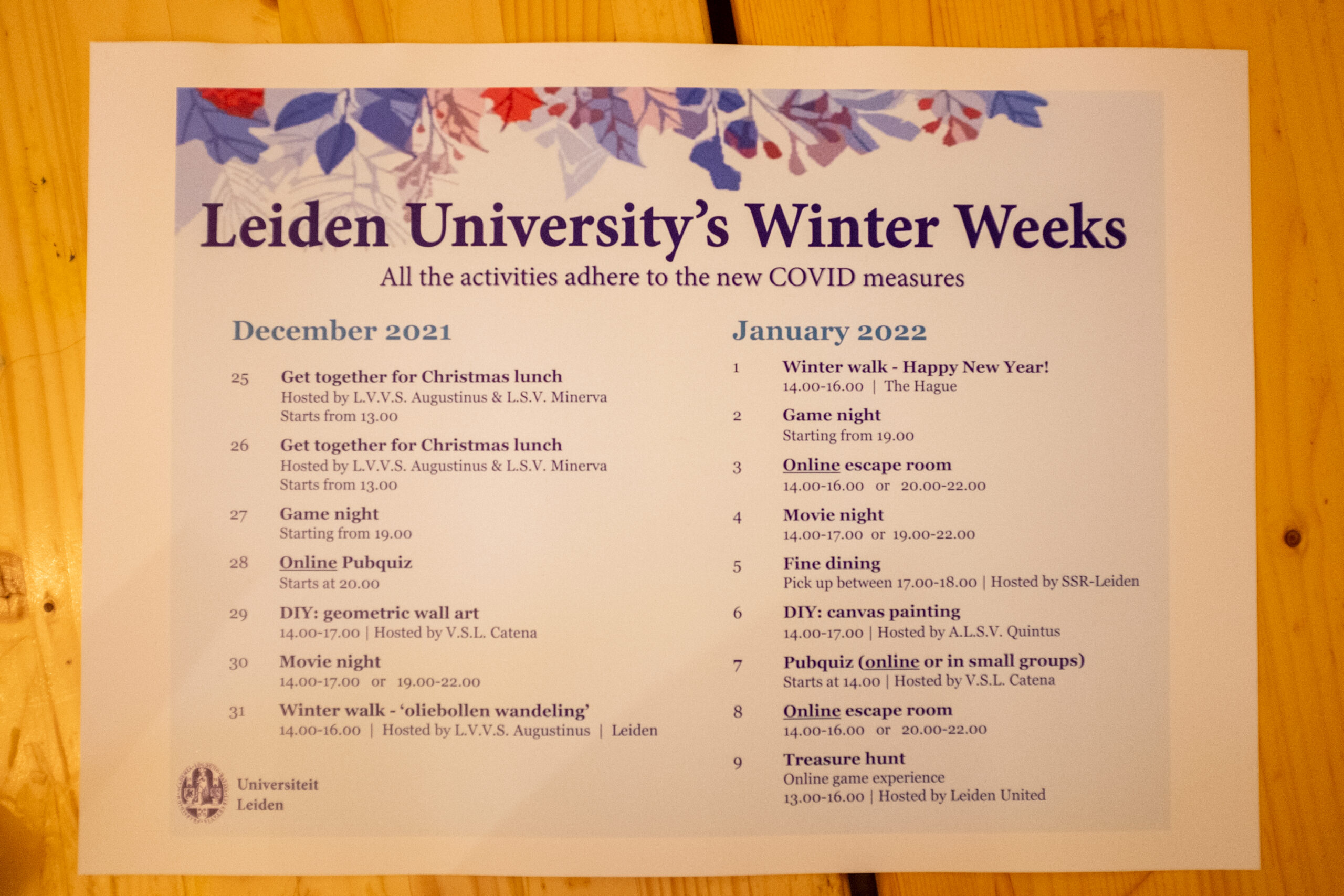 Het volledige programma