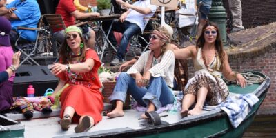 Drie deelnemers aan Woodstock on Water