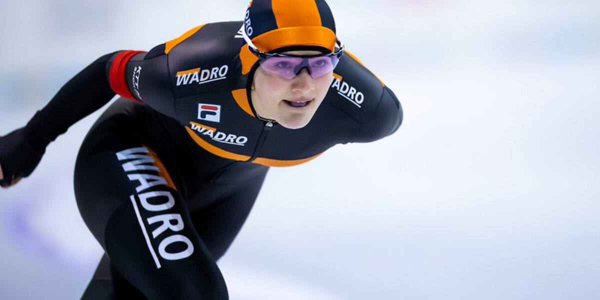 Angel Daleman skatet in Inzell zu zwei Junioren-Weltcup-Goldenen