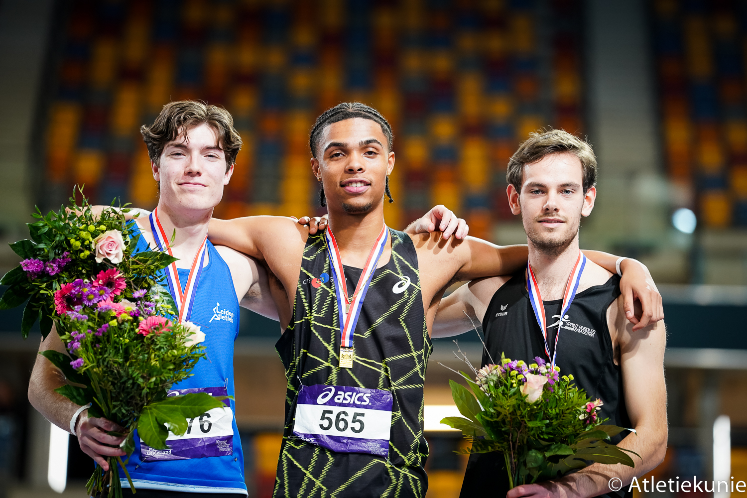 Joas van Hellemondt werd tweede op de 60 meter horden U20.