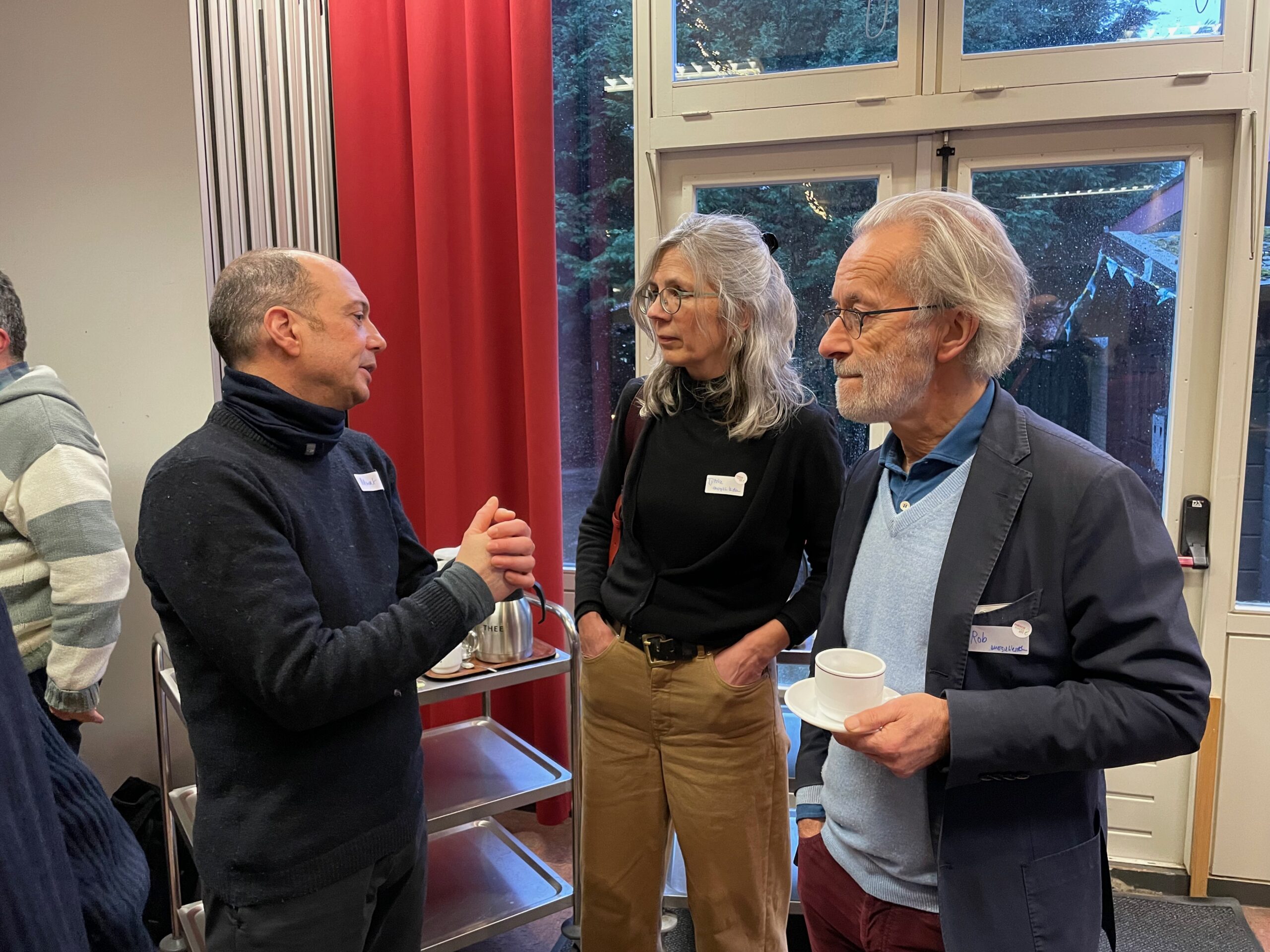 Rob Boerée, voorzitter EnergiekLeiden (rechts)