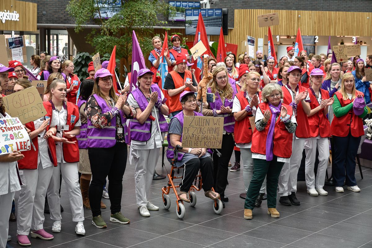 Vakbondsactie Alrijne Leiderdorp - Rob van Dullemen ©