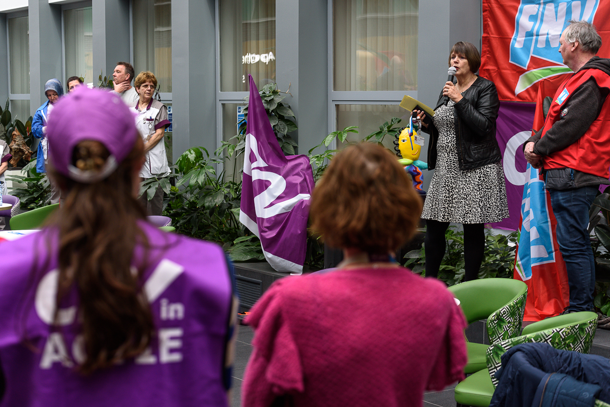 Vakbondsactie Alrijne Leiderdorp - Rob van Dullemen ©