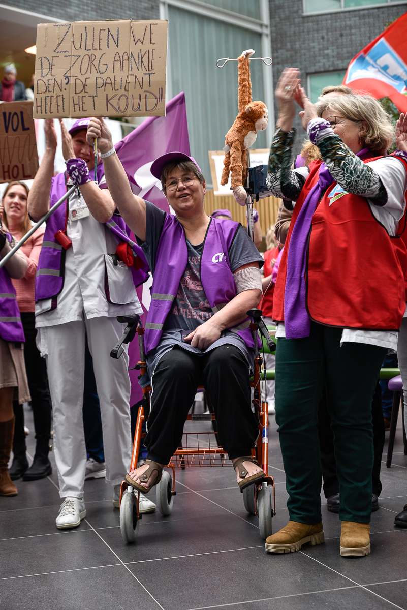 Vakbondsactie Alrijne Leiderdorp - Rob van Dullemen ©