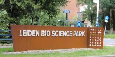 Ingang Bio Science park in Leiden