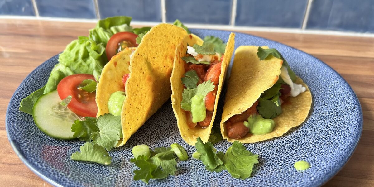 Koken zonder Dieren: Taco’s met bonen
