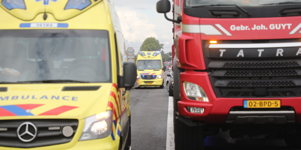 Snelweg uur dicht na ongeval bij Oegstgeest
