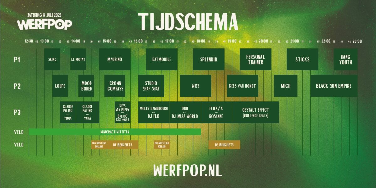 Leiden maakt zich klaar voor Werfpop