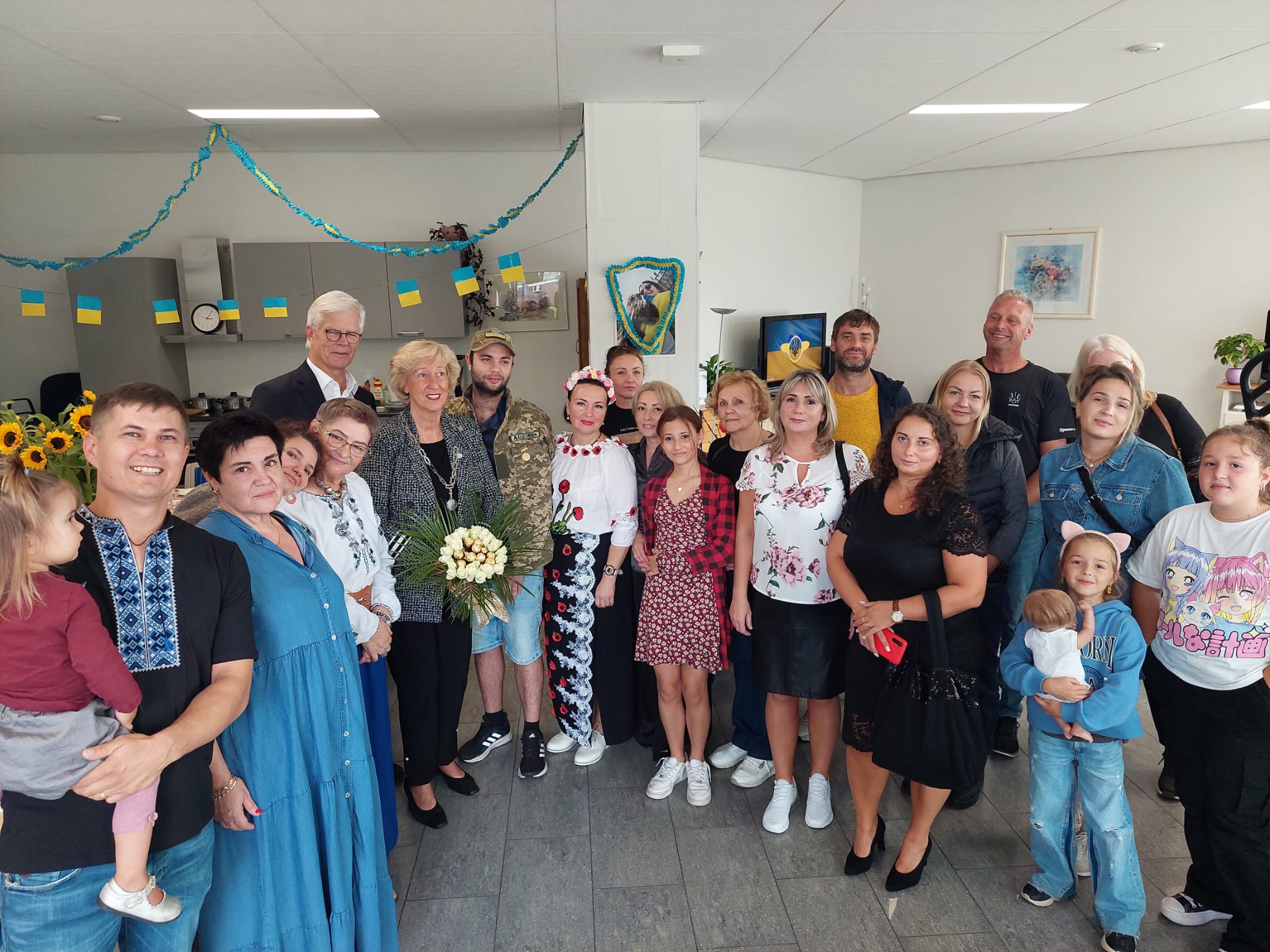 Driessen bij de tijdelijke opvang voor Oekraïners.