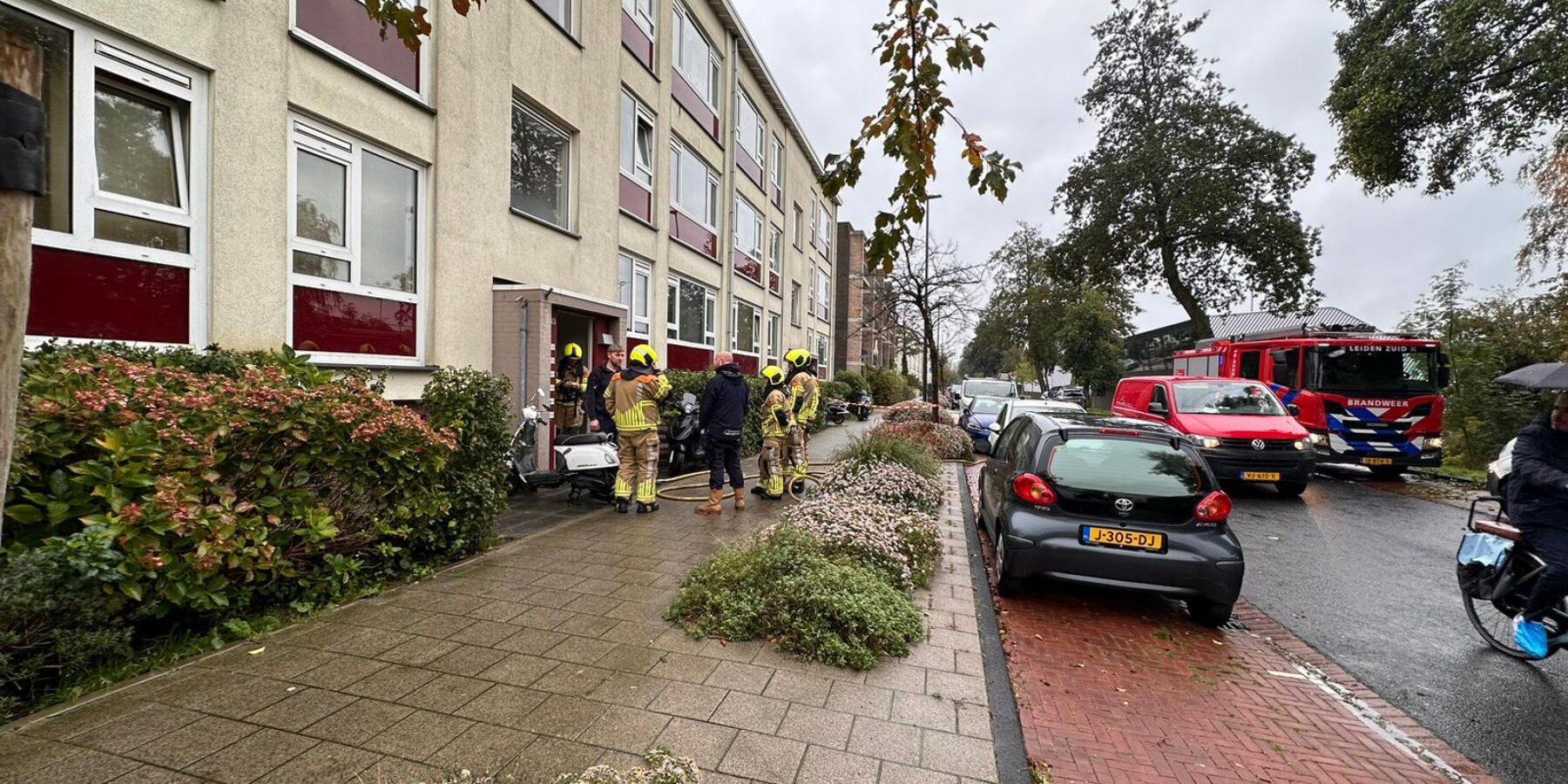 Alarm om gaslek in Leiden