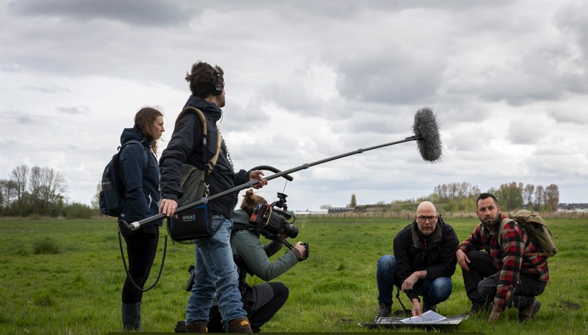 Setfoto van Het Verdwenen Vliegveld. (Foto: Henriëtte Guest)