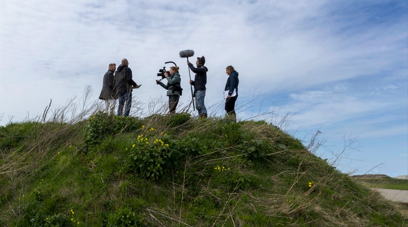 Setfoto van Het Verdwenen Vliegveld. (Foto: Henriëtte Guest)