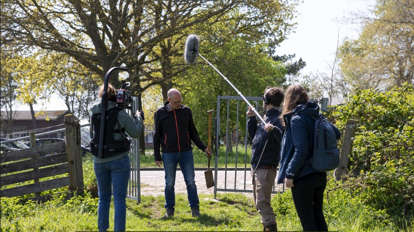 Setfoto van Het Verdwenen Vliegveld. (Foto: Henriëtte Guest)