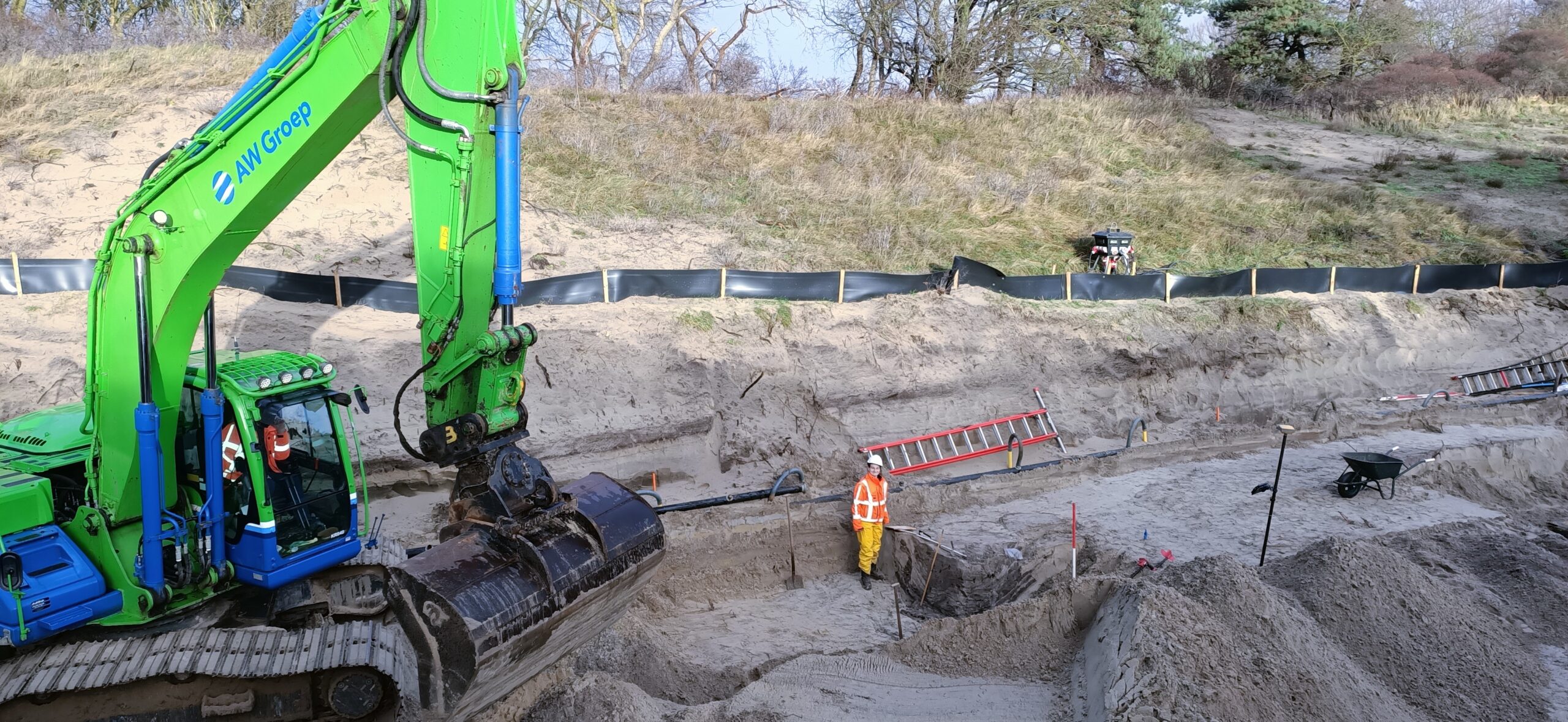 Catelijne Nater van Antea Group bij markeringen
