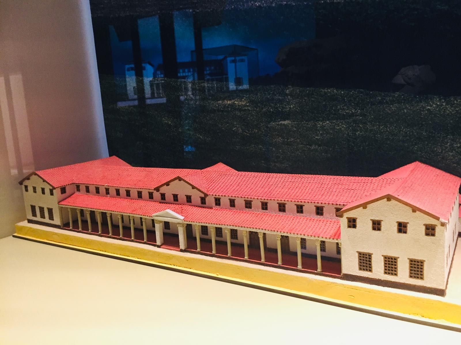 Maquette van een ‘villa rustica’.