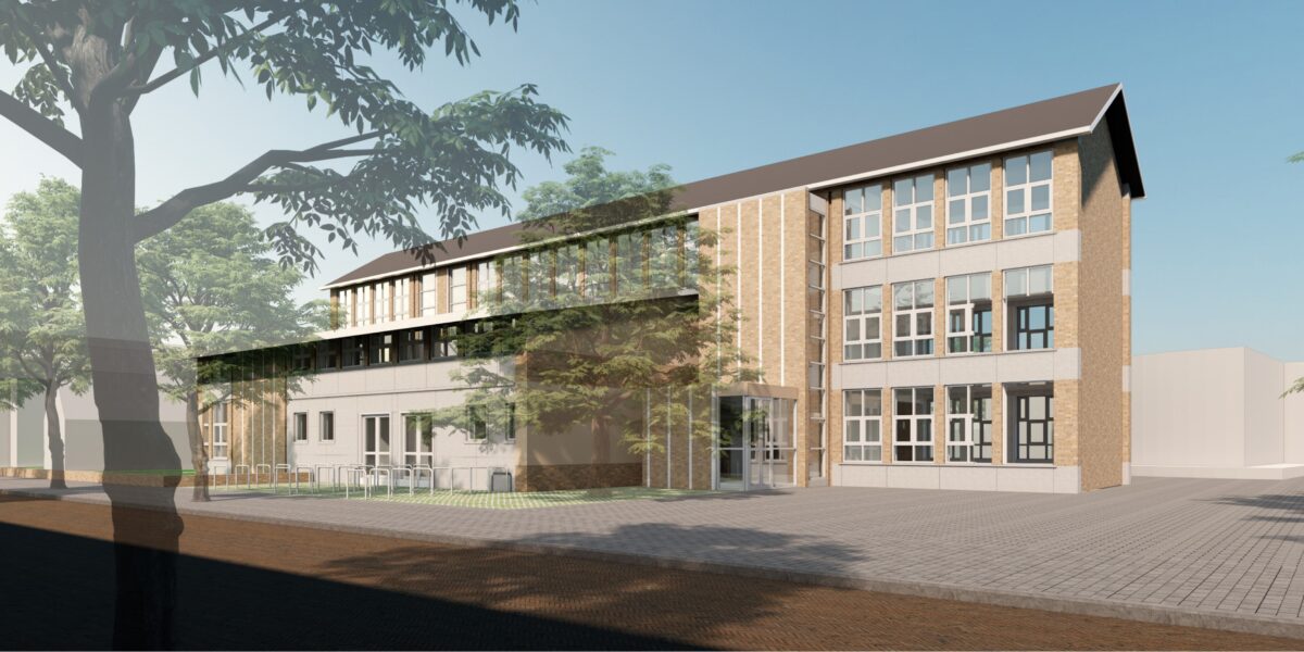 Realisatie nieuwe gymzaal Oppenheimstraat in volle gang
