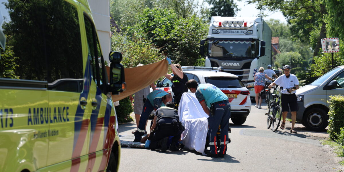 Fietser gewond bij val in Zoeterwoudse Weipoort