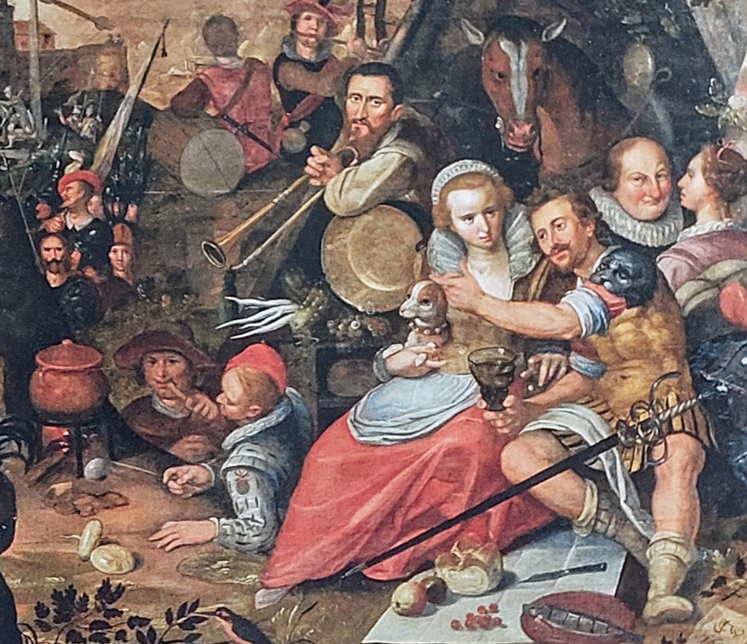 Gedeelte van schilderij