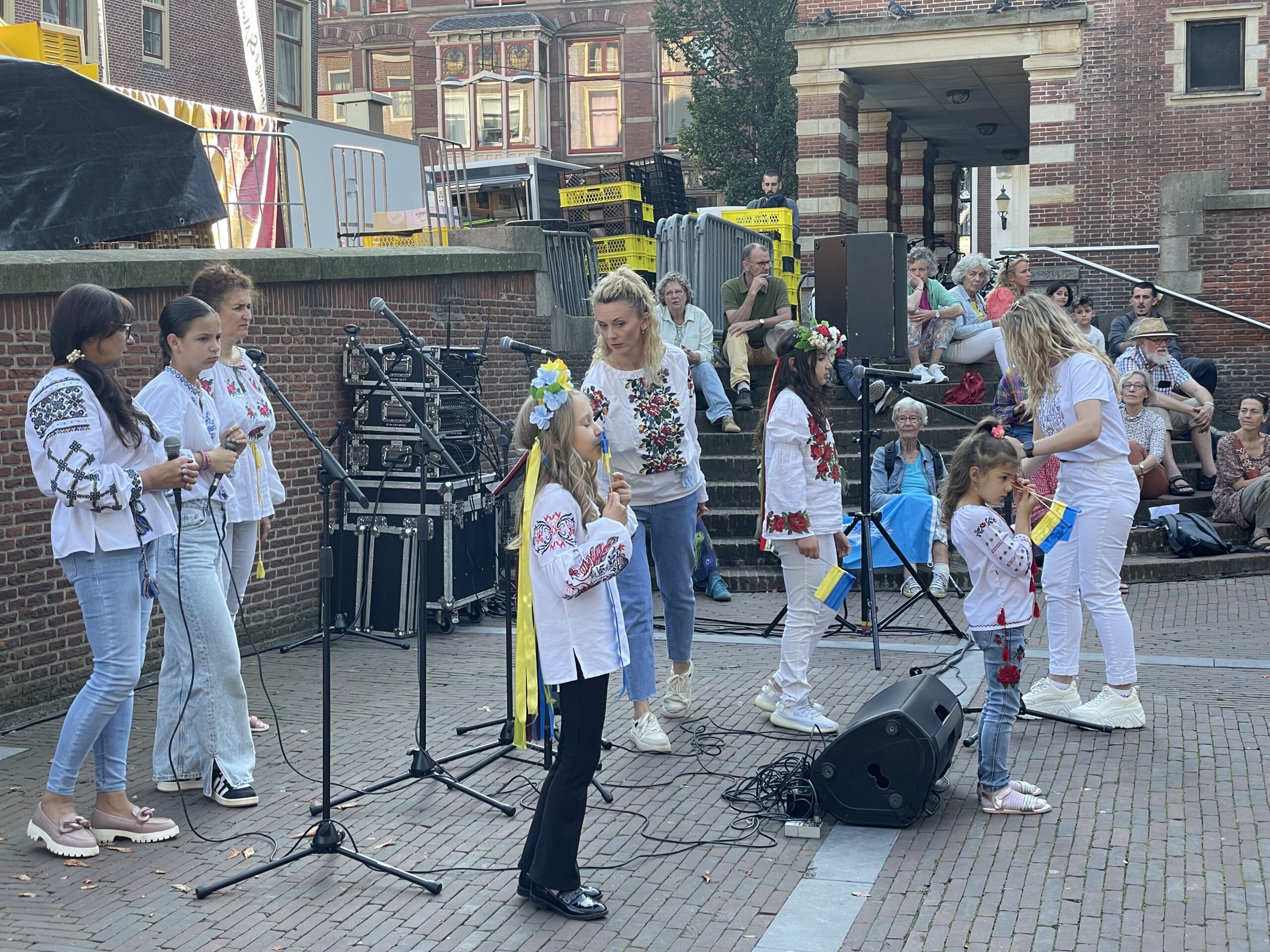 Een zangkoor uit Oekraïne bracht enkele liederen ten gehore.