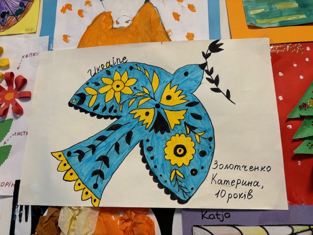 De tekening van Katja. (Foto: Louis Smit)