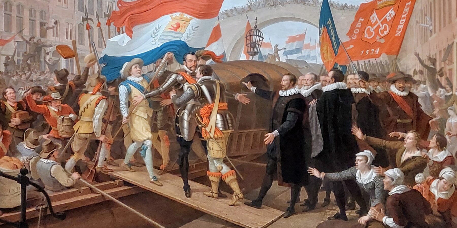 Schilderij van Antonis van Bedaff - tentoonstelling 450 jaar optochten