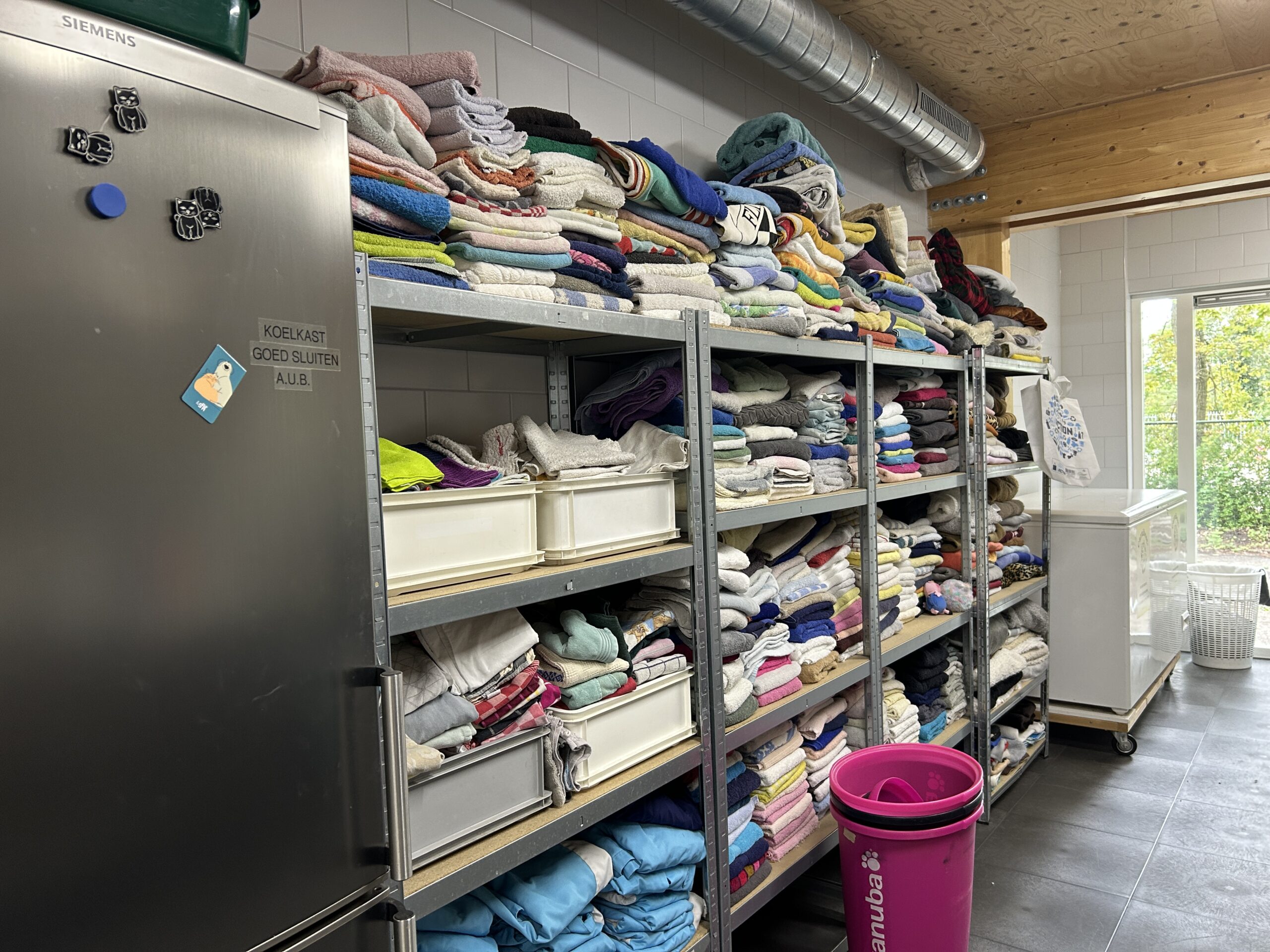 Er gaan dagelijks flink wat handdoeken doorheen