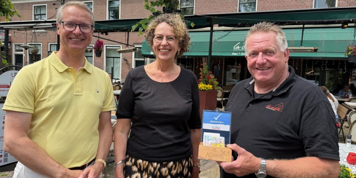 Allereerste rook- en vapevrije terras in Voorschoten