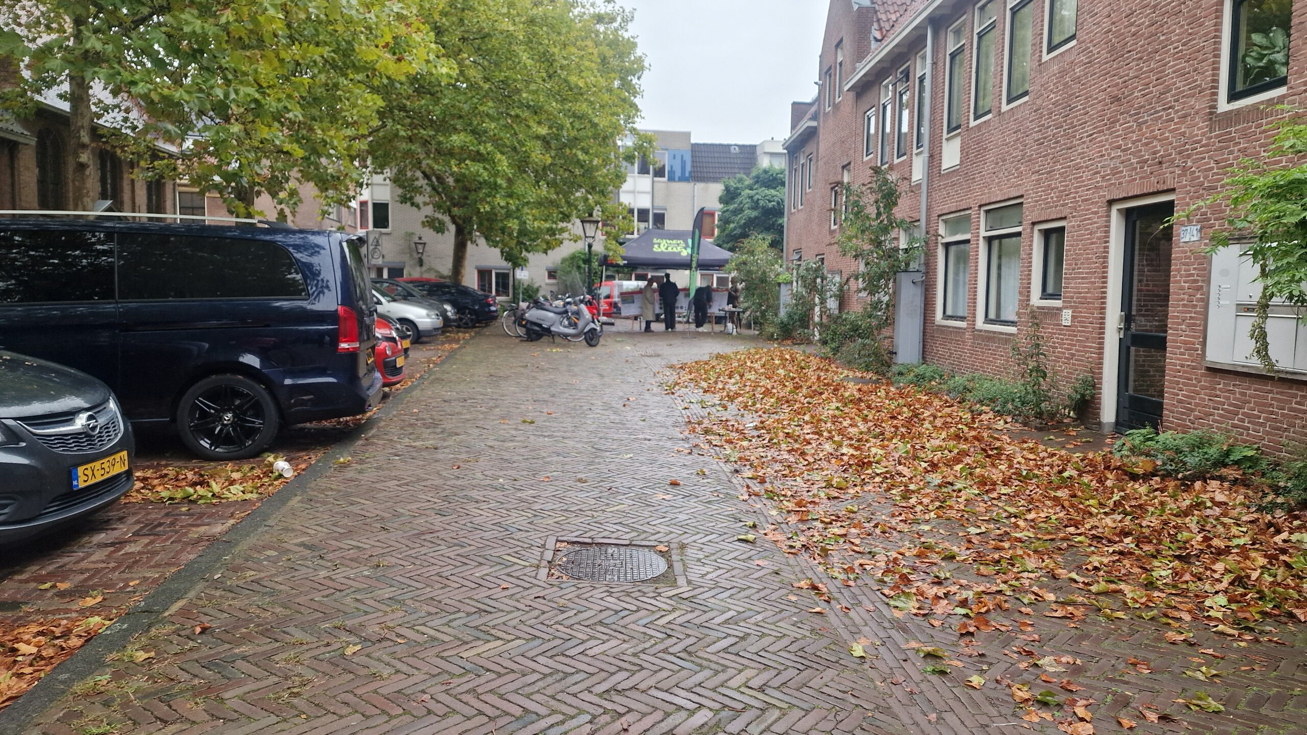 Hier komen op korte termijn zes verplaatsbare plantenbakken.