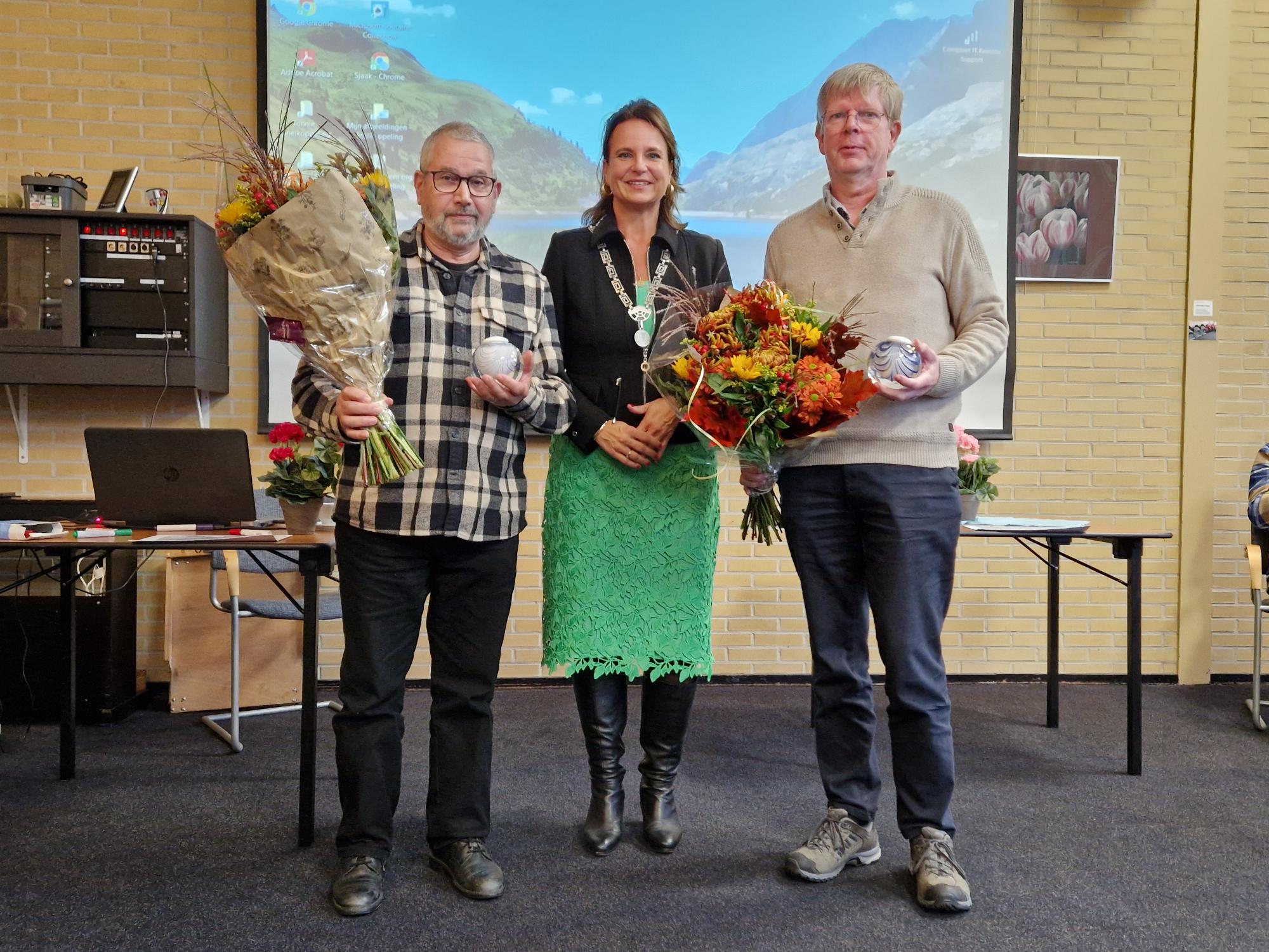 Sjaak Spann en Bart van der Ploeg van Vereniging Noord Hofland