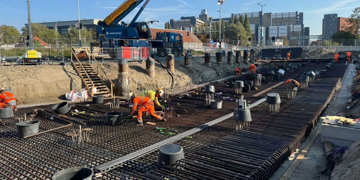Bouw Fietsplein Plesmanlaan van start in Leiden