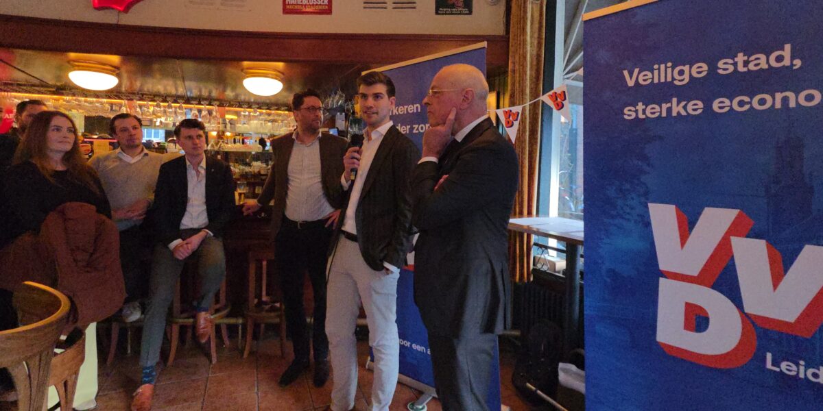 VVD Leiden trapt campagne af met minister Jan Anthonie Bruijn