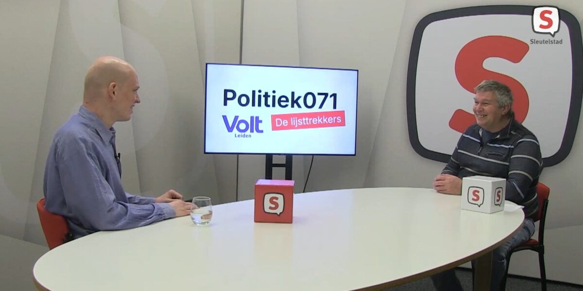 Politiek071: Volt Leiden-lijsttrekker Ophir Waasdorp