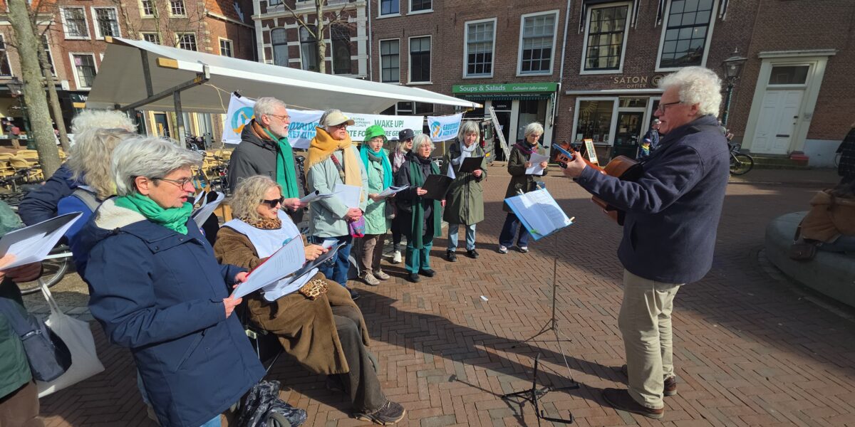 Klimaatkoor Leiden roept op tot uitbrengen klimaatvriendelijke stem