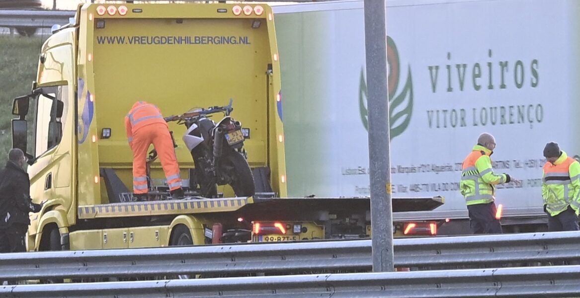 Motorrijder gewond bij aanrijding op A4