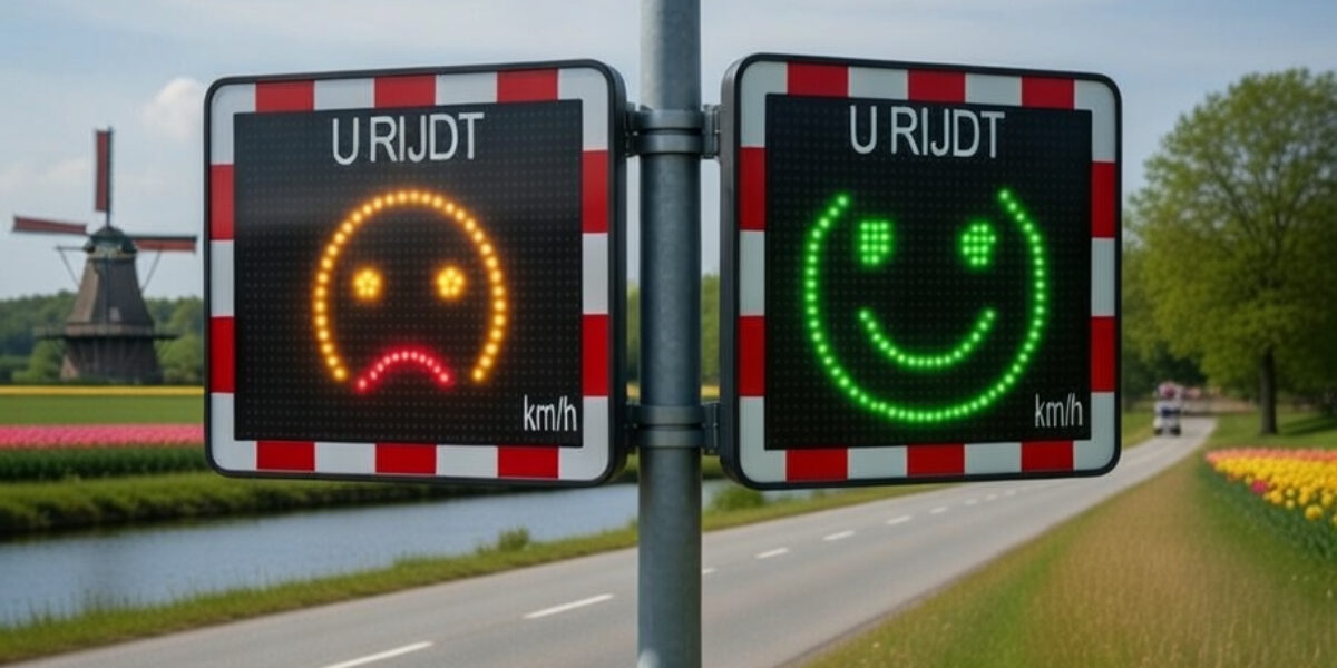 Lach of boze blik: Leiderdorp zet ‘smileys’ in tegen hardrijders