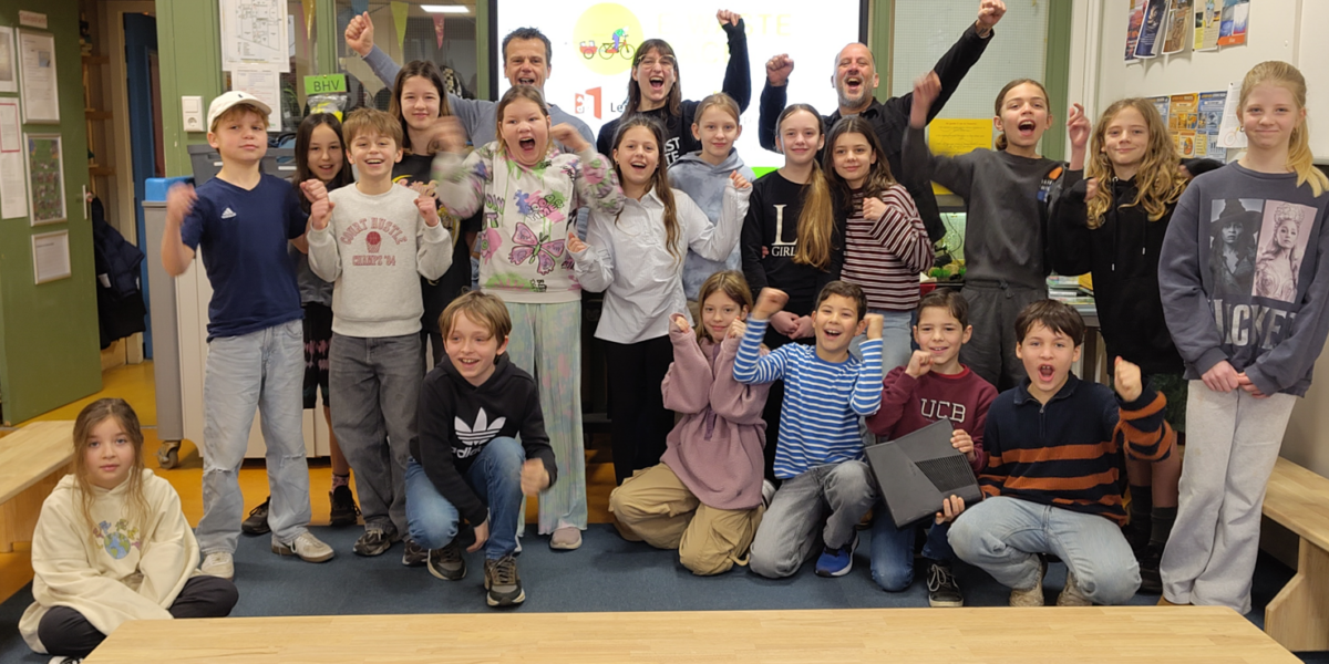 Kinderen uit regio Leiden in actie tijdens E-waste Race