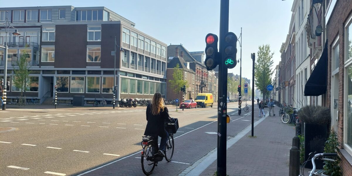 Sneller groen bij slimme verkeerslichten met fietsapp