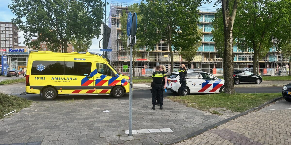 Motorrijder gewond bij aanrijding op Lammenschansweg