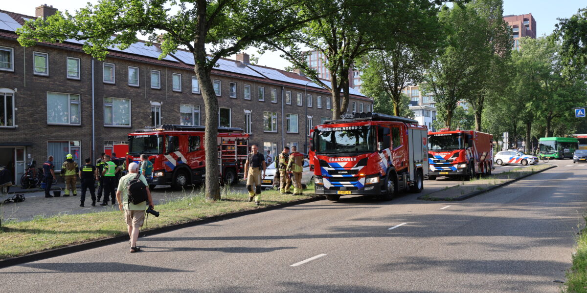 Brand in portiekwoning aan Lammenschansweg