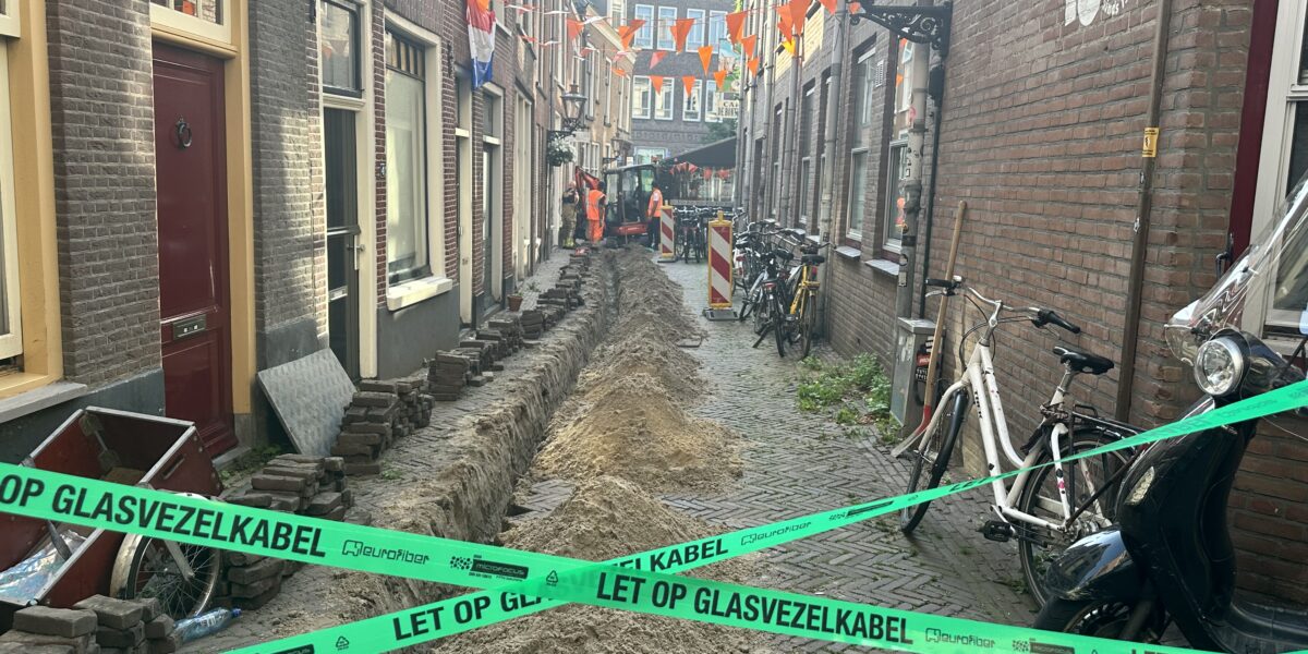 Gaslekkage in Hooglandsekerk Choorsteeg