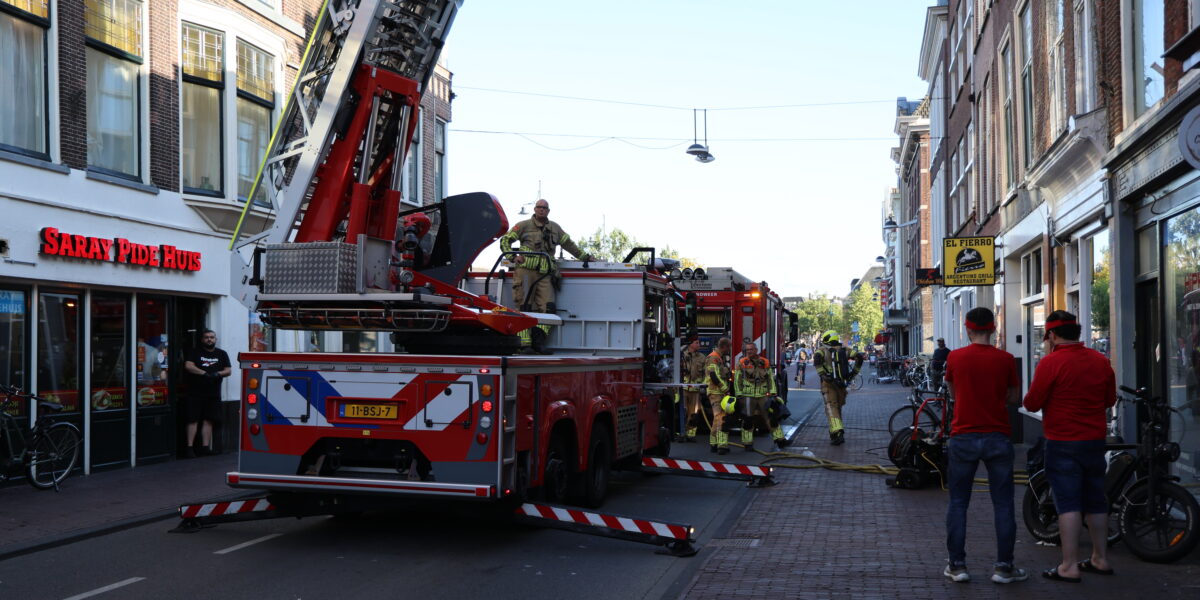 Brand bij restaurant Steenstraat