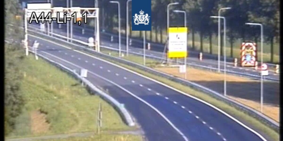 A44 langer dicht wegens storing aan verkeerssignalering